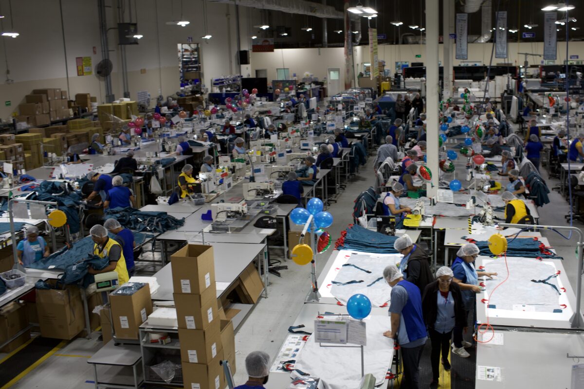 Inside a maquiladora for medical devices that runs nearly nonstop across the Texas-Mexico border in Reynosa