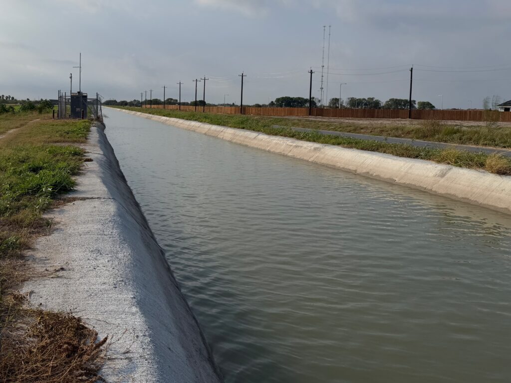 Water held in by concrete
