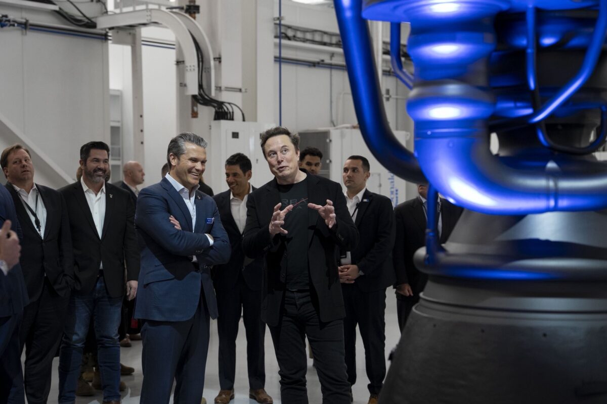 Hegseth pushes for faster military tech and more AI during SpaceX visit