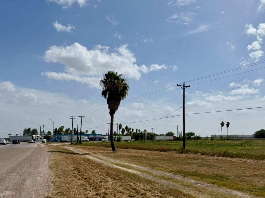 Undeveloped land along West Military Highway in McAllen where the city is proposing a 47-acre industrial park between the Anzalduas and Pharr International bridges.