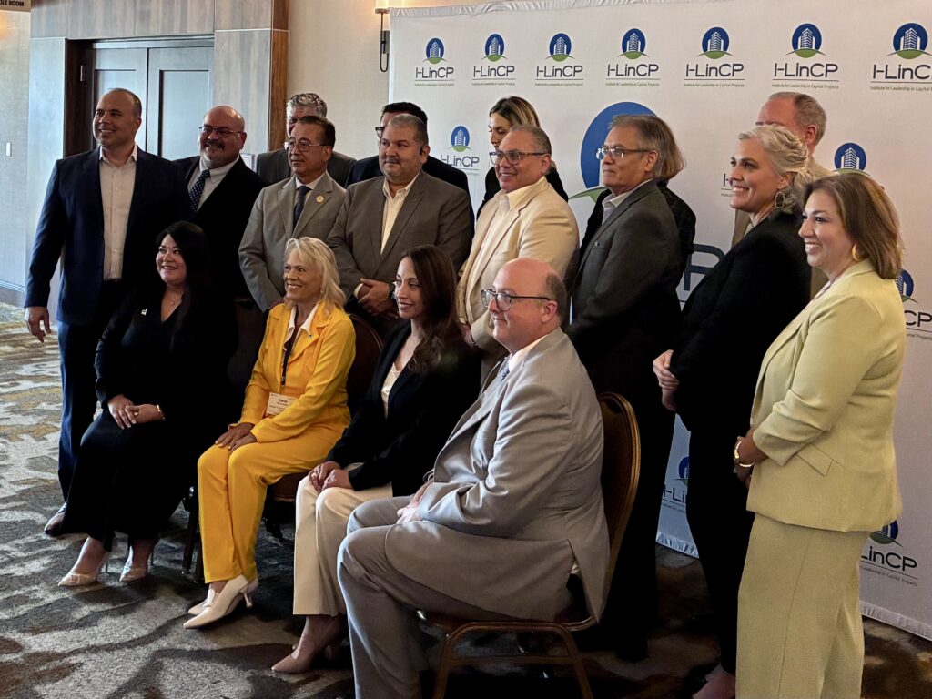 Speakers and organizers pose for a group photo during the “Powering Texas and Regional Growth: Infrastructure + Workforce Exchange” in Harlingen.