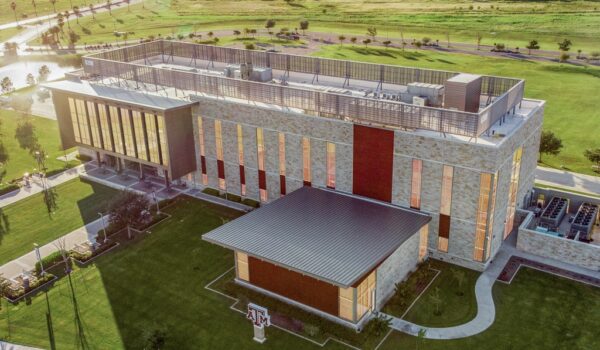 Aerial view of the planned Texas A&M University Higher Education Center at McAllen, where a nearly 48,000-square-foot AgriLife research center is planned.