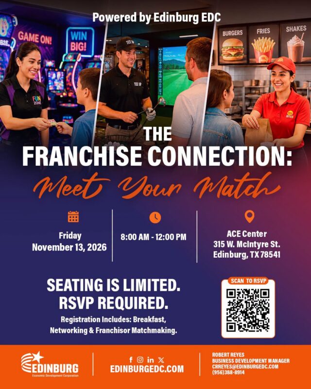 Edinburg EDC is courting franchise brands, and it wants local money to meet them