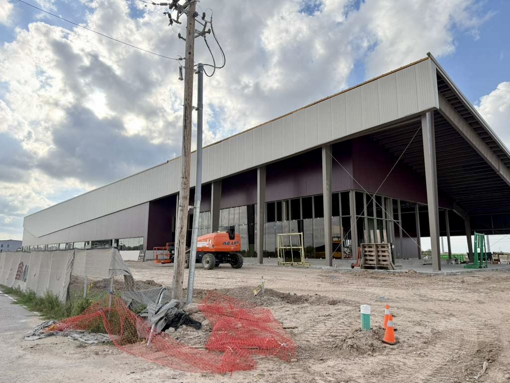 El centro de manufactura avanzada de Texas A&M que se está construyendo en Brownsville.