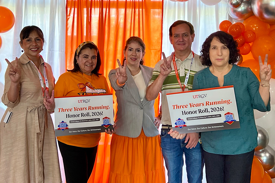 UTRGV named to national workplace Honor Roll for the first time